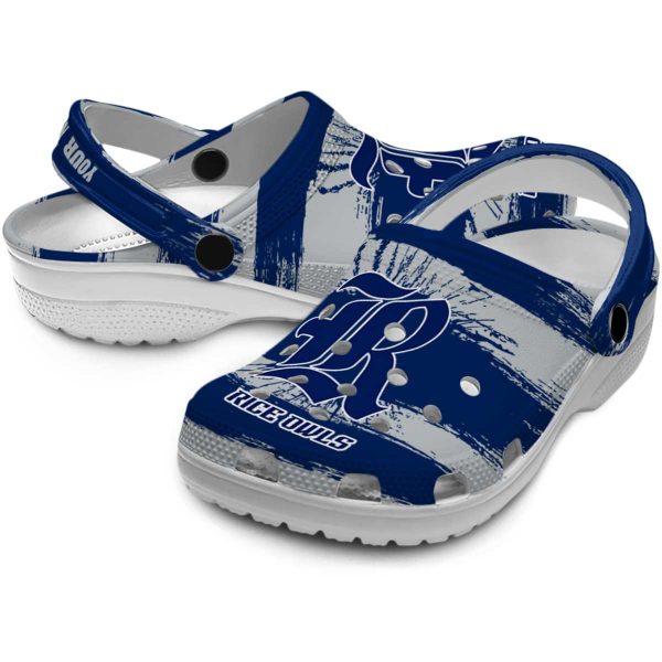 personalized rice owls paint splatter graphics clog high quality