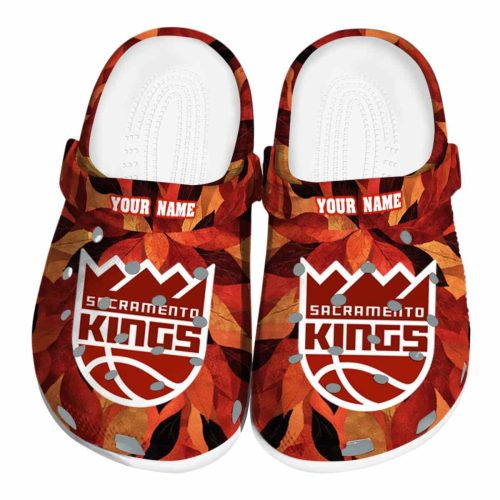 personalized sacramento kings autumn leaves clog best selling