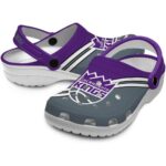 personalized sacramento kings striped accents clog best selling
