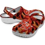 personalized sam houston bearkats autumn leaves clog best selling