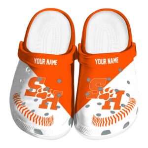 personalized sam houston bearkats baseball motif clog best selling