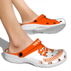 personalized sam houston bearkats baseball motif clog fashion forward