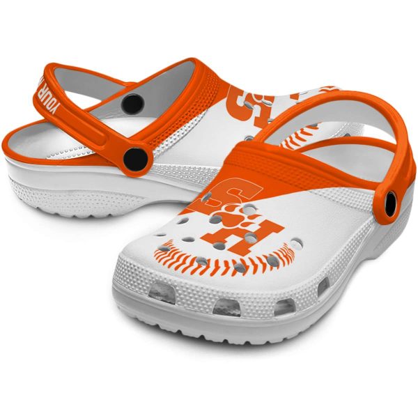 personalized sam houston bearkats baseball motif clog high quality