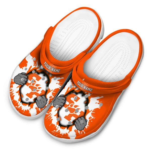 personalized sam houston bearkats gripping hand clog latest model