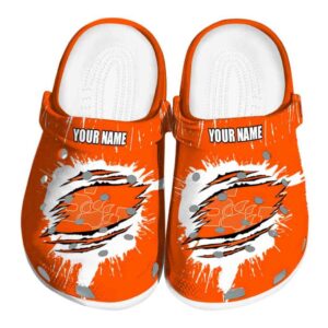 personalized sam houston bearkats splash motif background clog best selling