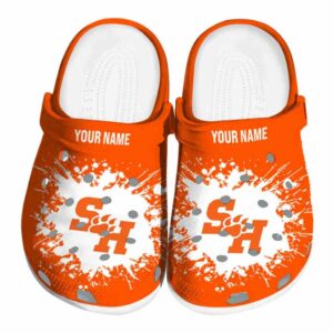 personalized sam houston bearkats splatter background clog best selling