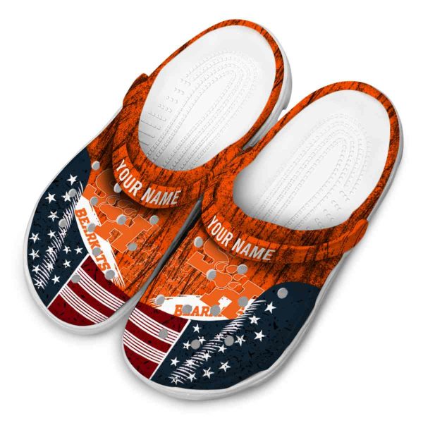 personalized sam houston bearkats star spangled side pattern clog latest model