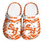 personalized sam houston bearkats zigzag paint burst clog best selling