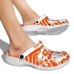 personalized sam houston bearkats zigzag paint burst clog best selling