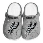personalized san antonio spurs cracked texture clog best selling
