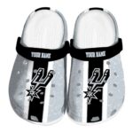 personalized san antonio spurs vertical stripes clog best selling