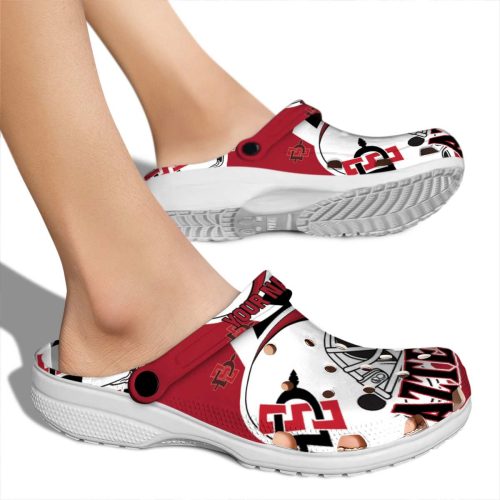 personalized san diego state aztecs football helmet clog fashion forward