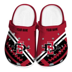 personalized san diego state aztecs football motif clog best selling