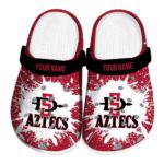 personalized san diego state aztecs splash art clog best selling