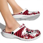 personalized san diego state aztecs zigzag paint burst clog best selling