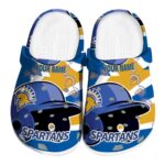 personalized san jose state spartans baseball helmet clog best selling
