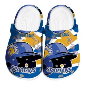 personalized san jose state spartans baseball helmet clog best selling