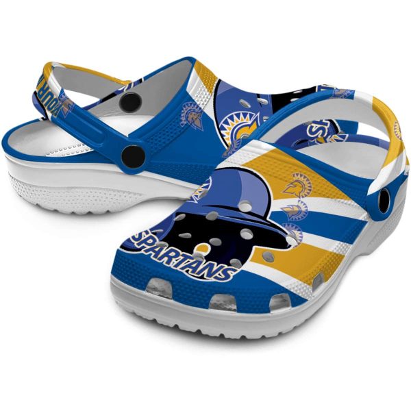 personalized san jose state spartans baseball helmet clog high quality