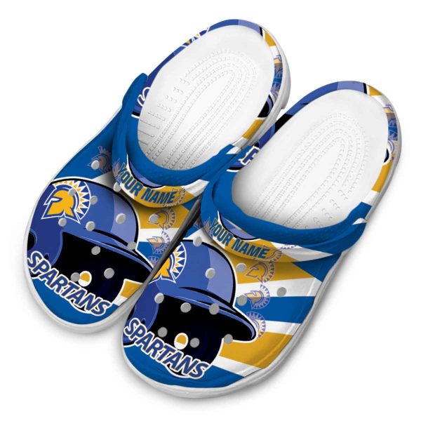 personalized san jose state spartans baseball helmet clog latest model