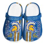 personalized san jose state spartans contrasting stripes clog best selling