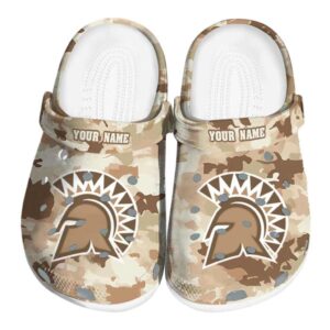personalized san jose state spartans desert camo clog best selling