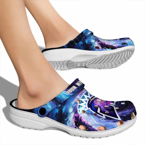 personalized san jose state spartans galaxy swirl clog fashion forward