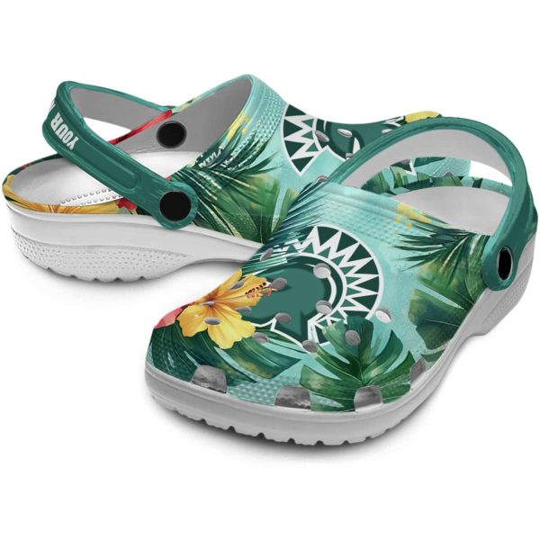 personalized san jose state spartans tropical vibes clog high quality