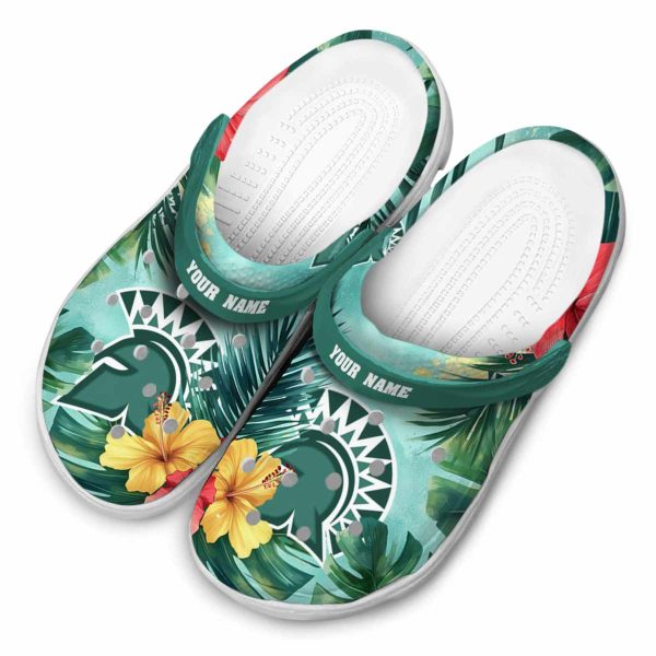 personalized san jose state spartans tropical vibes clog latest model