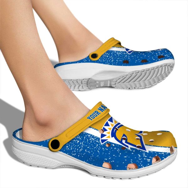 personalized san jose state spartans vertical stripes clog fashion forward