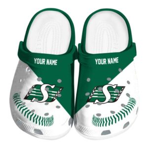 personalized saskatchewan roughriders baseball motif clog best selling