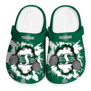 personalized saskatchewan roughriders gripping hand clog best selling