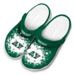 personalized saskatchewan roughriders splatter background clog best selling