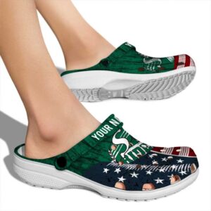 personalized saskatchewan roughriders star spangled side pattern clog fashion forward