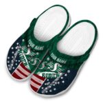 personalized buffalo bulls contrasting stripes clog best selling