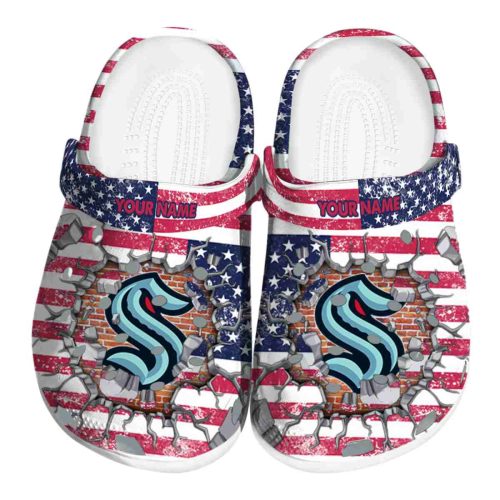personalized seattle kraken freedom splinter clog best selling