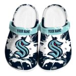 personalized seattle kraken splatter pattern clog best selling