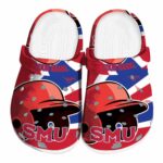 personalized smu mustangs baseball helmet clog best selling