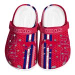 personalized smu mustangs contrasting stripes clog best selling