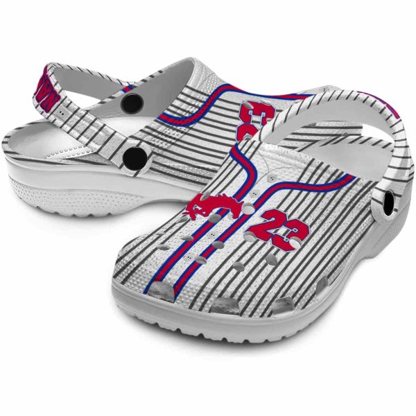 personalized smu mustangs pinstripe pattern clog high quality