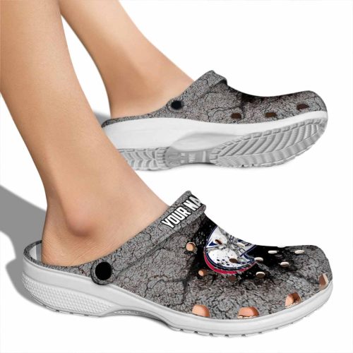 personalized south alabama jaguars cracked ground texture clog fashion forward