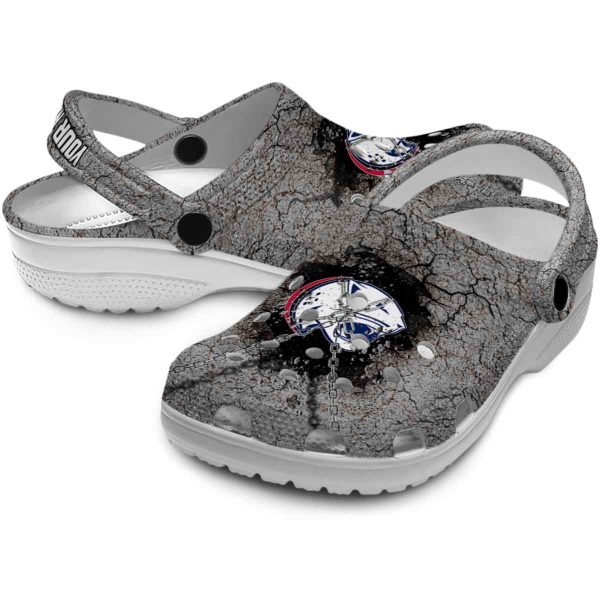 personalized south alabama jaguars cracked ground texture clog high quality