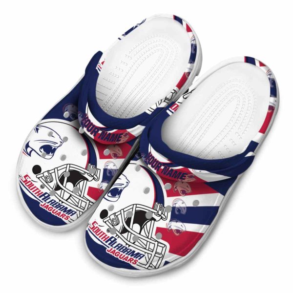 personalized south alabama jaguars football helmet clog latest model