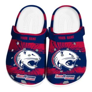 personalized south alabama jaguars paint splatter graphics clog best selling