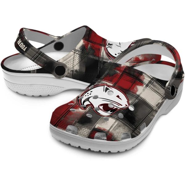 personalized south alabama jaguars plaid fusion clog high quality