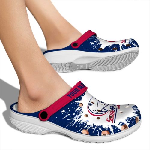 personalized south alabama jaguars splash art clog fashion forward