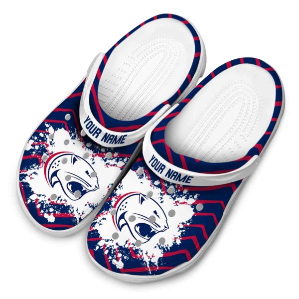 personalized south alabama jaguars zigzag paint burst clog latest model