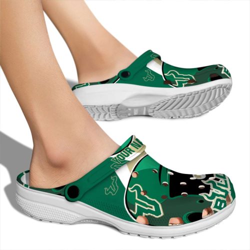 personalized south florida bulls baseball helmet clog fashion forward