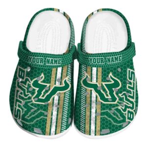 personalized south florida bulls contrasting stripes clog best selling