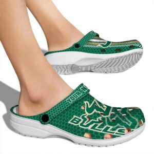 personalized south florida bulls contrasting stripes clog fashion forward