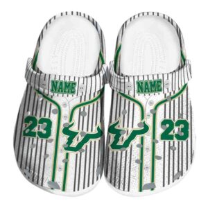 personalized south florida bulls pinstripe pattern clog best selling
